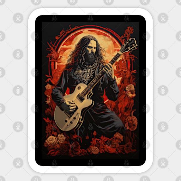 Guitar God Sticker by obstinator